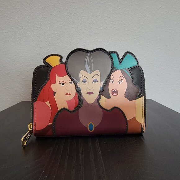 Loungefly Disney Villains Scenes Evil Step Mother Zip Around Wallet - Picture 1 of 3